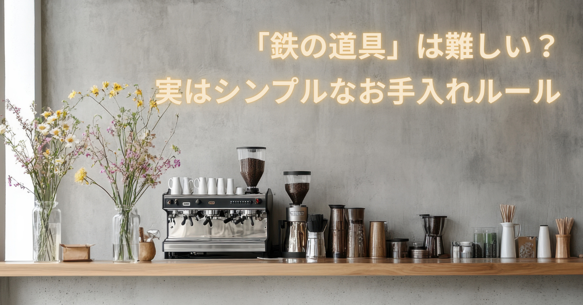 「鉄の道具」は難しい？実はシンプルなお手入れルール